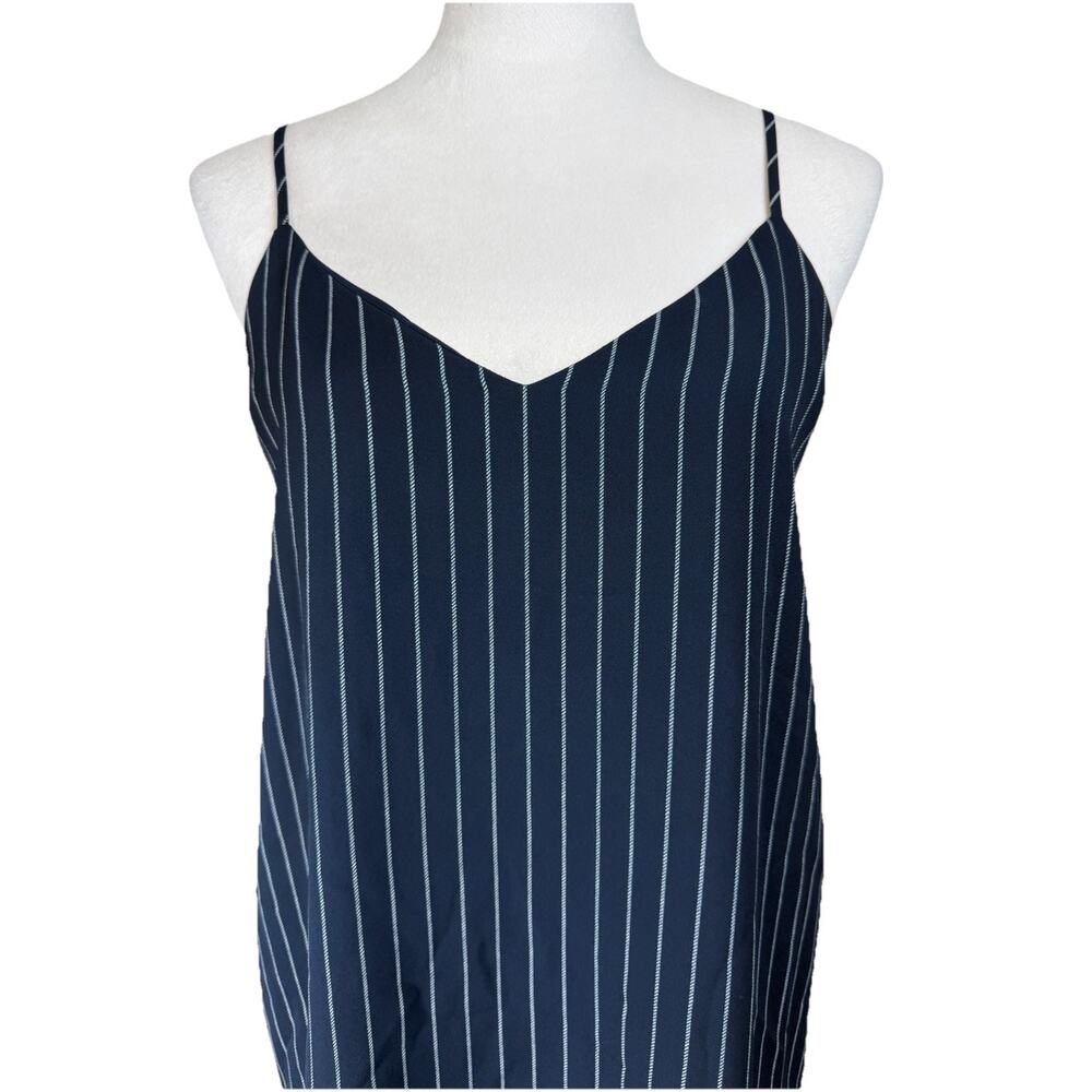 Tommy Hilfiger Cami Camisole Tank Top Women's M Navy White Striped Lined - Picture 2 of 16